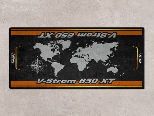 Designed Pit Mat for Suzuki V-STROM 650XT Motorcycle - MM7379 - Howling Moto