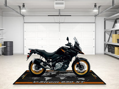 Designed Pit Mat for Suzuki V-STROM 650XT Motorcycle - MM7379 - Howling Moto
