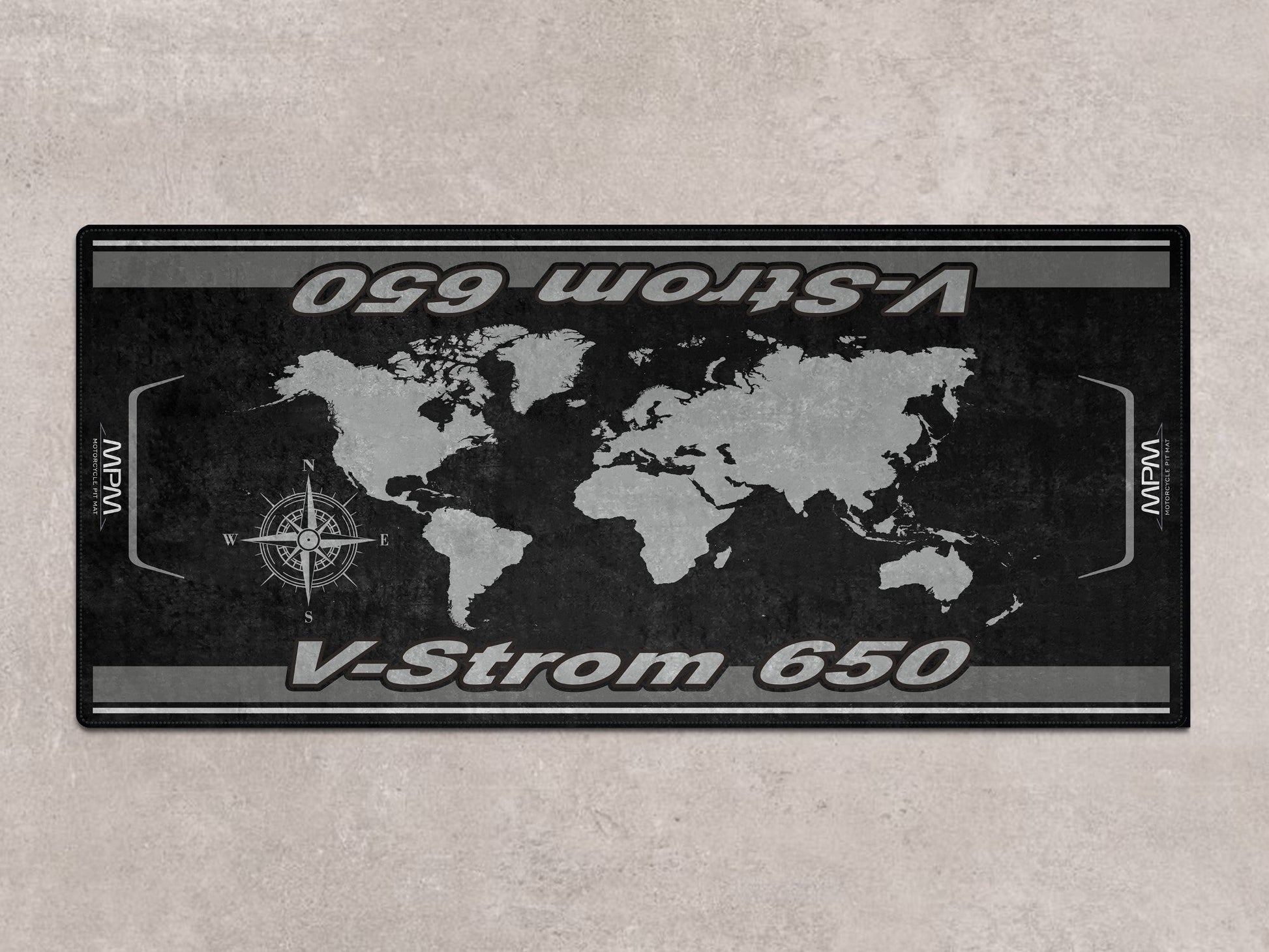 Designed Pit Mat for Suzuki V-STROM 650 Motorcycle - MM7380 - Howling Moto