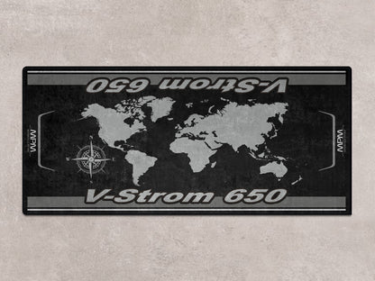 Designed Pit Mat for Suzuki V-STROM 650 Motorcycle - MM7380 - Howling Moto