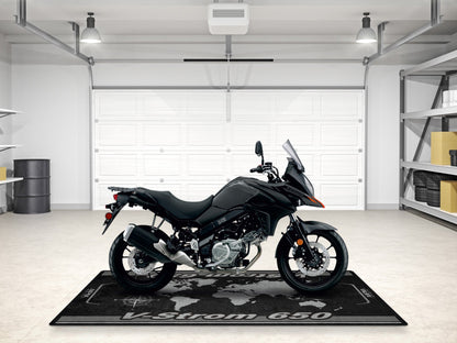 Designed Pit Mat for Suzuki V-STROM 650 Motorcycle - MM7380 - Howling Moto