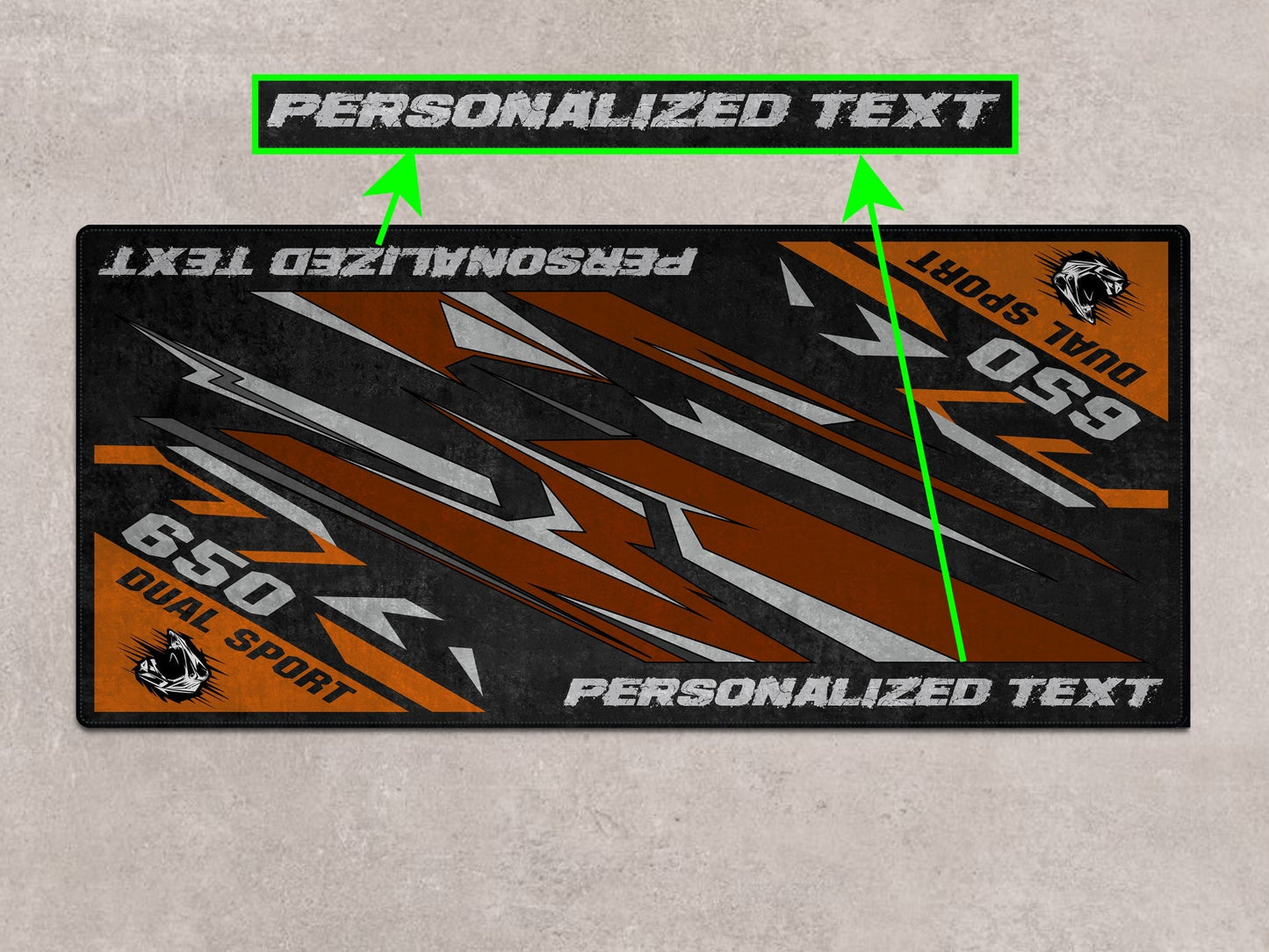 Designed Pit Mat for Suzuki DR650S Motorcycle - MM7381 - Howling Moto