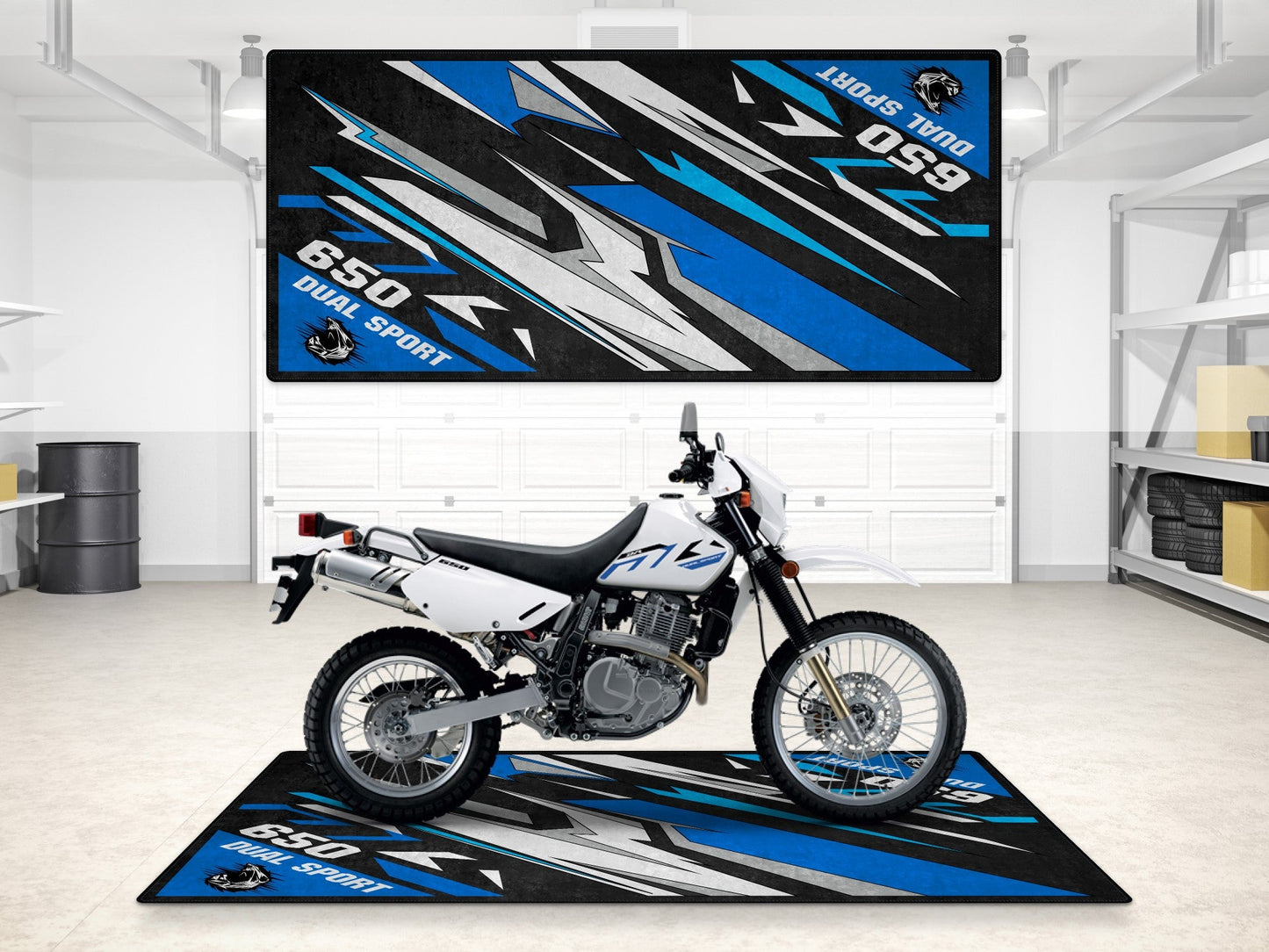 MPM Motorcycle Mat for Suzuki DR650S - MM7381 - Howling Moto