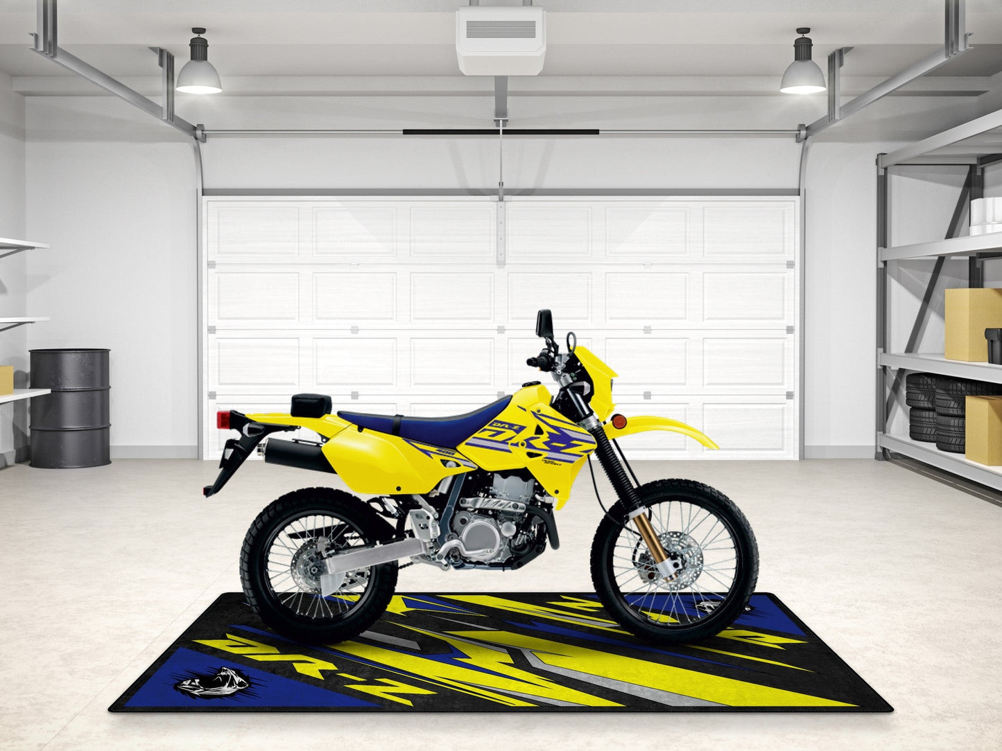 Designed Pit Mat for Suzuki DR-Z Motorcycle - MM7382 - Howling Moto