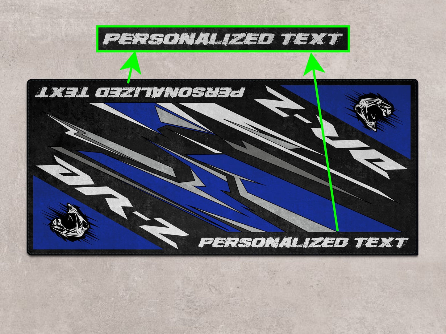 Designed Pit Mat for Suzuki DR-Z Motorcycle - MM7382 - Howling Moto