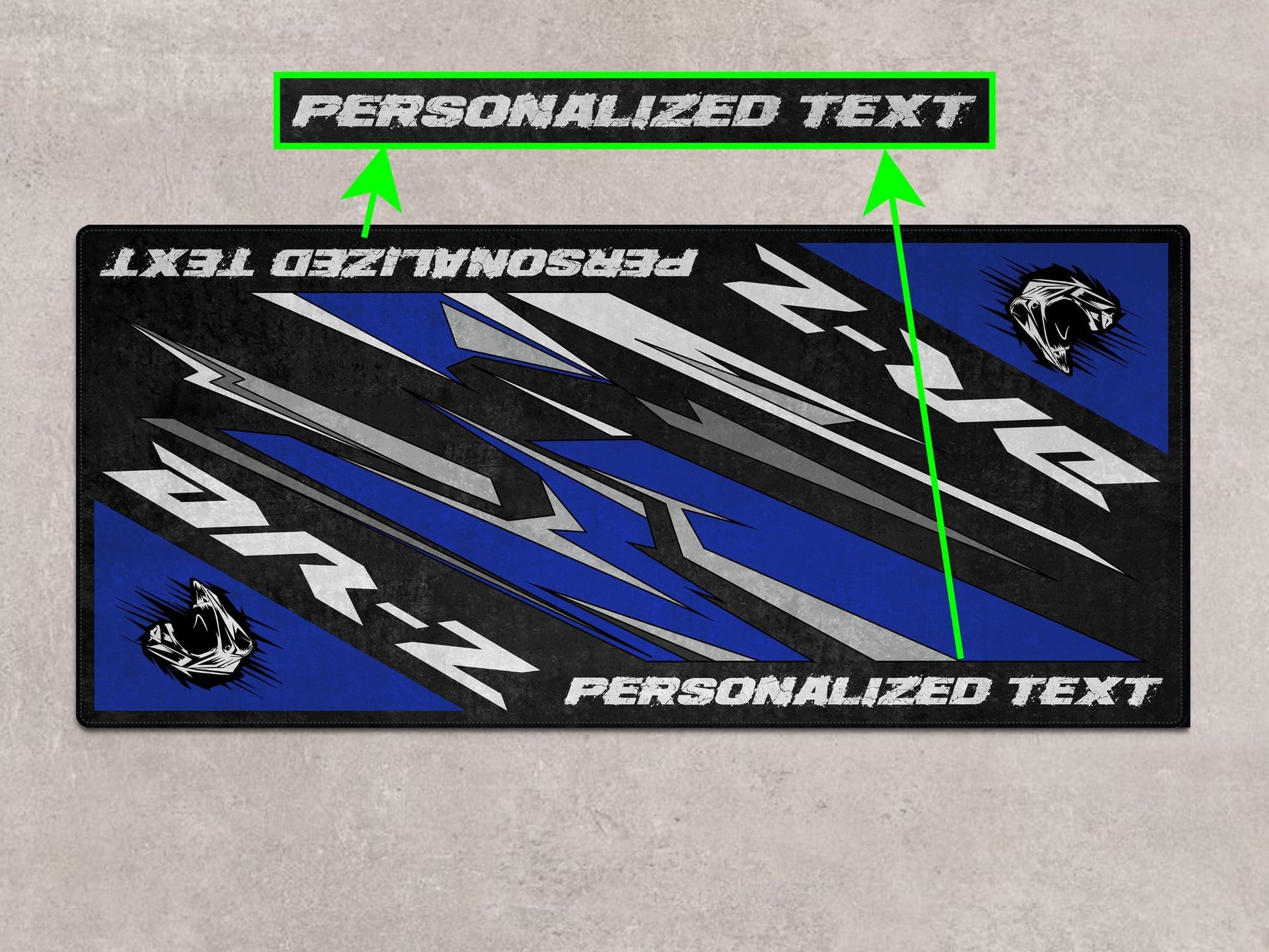 Designed Pit Mat for Suzuki DR-Z Motorcycle - MM7382 - Howling Moto
