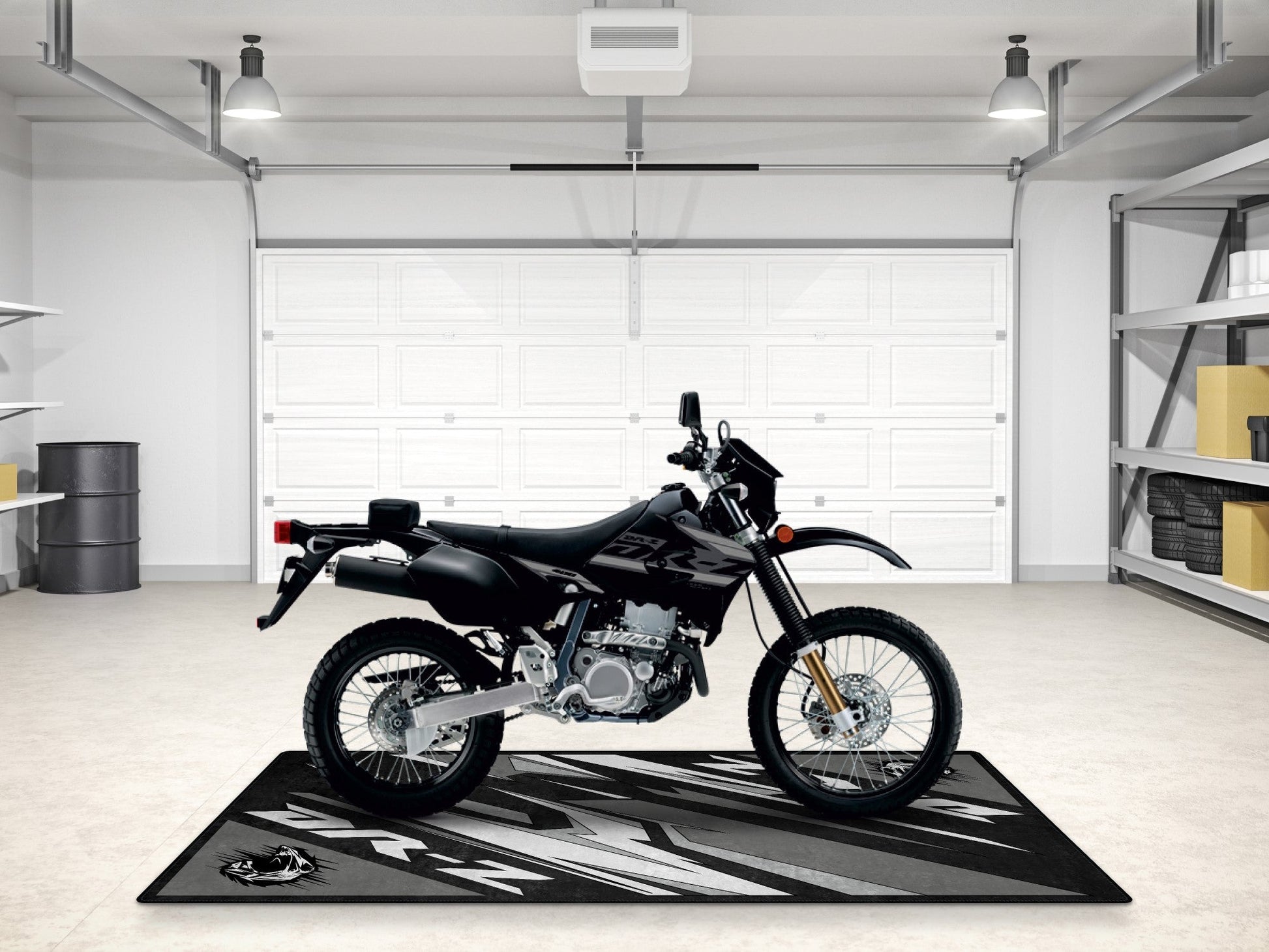 Designed Pit Mat for Suzuki DR-Z Motorcycle - MM7382 - Howling Moto