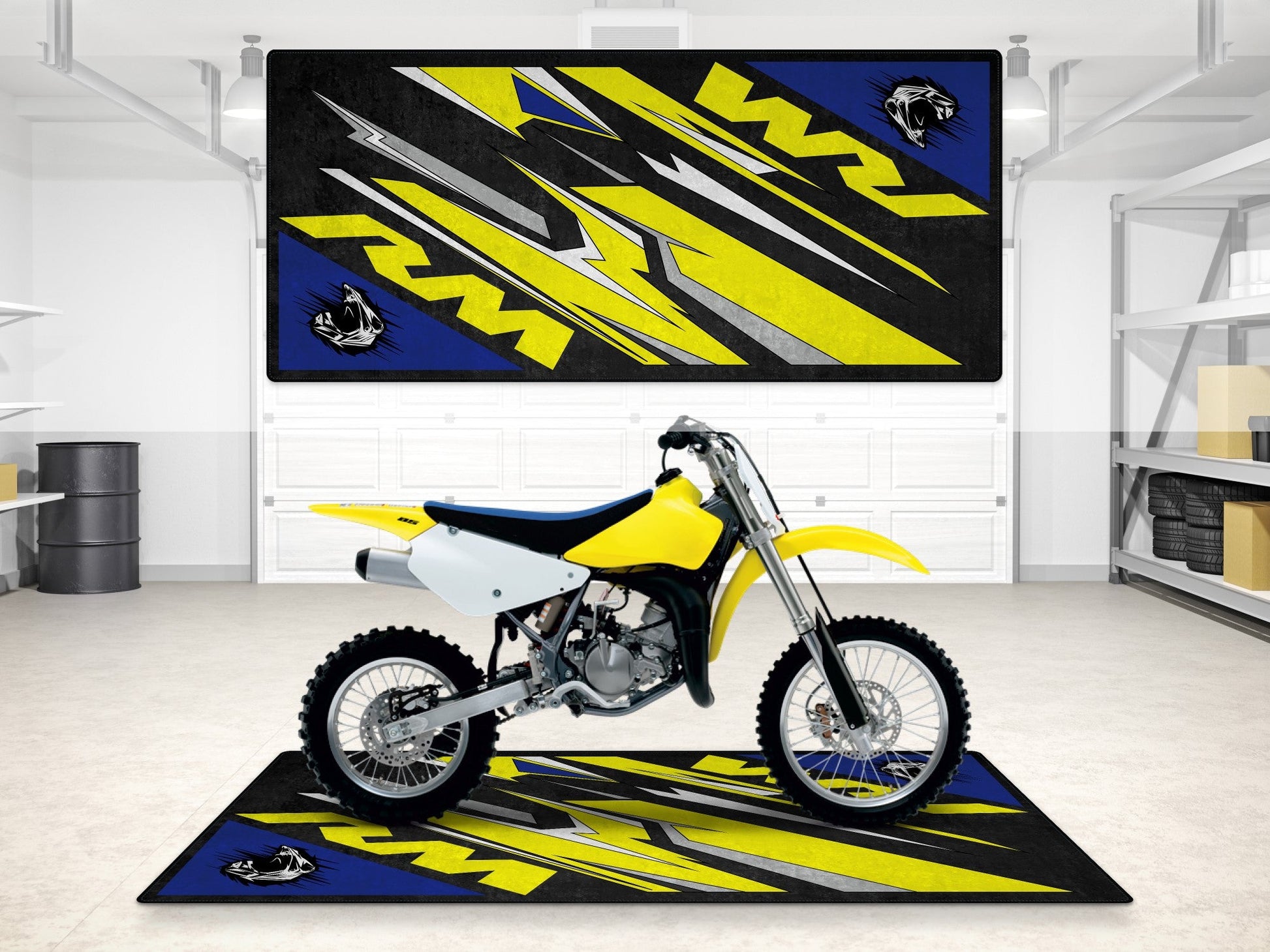 MPM Motorcycle Mat for Suzuki RM - MM7384 - Howling Moto