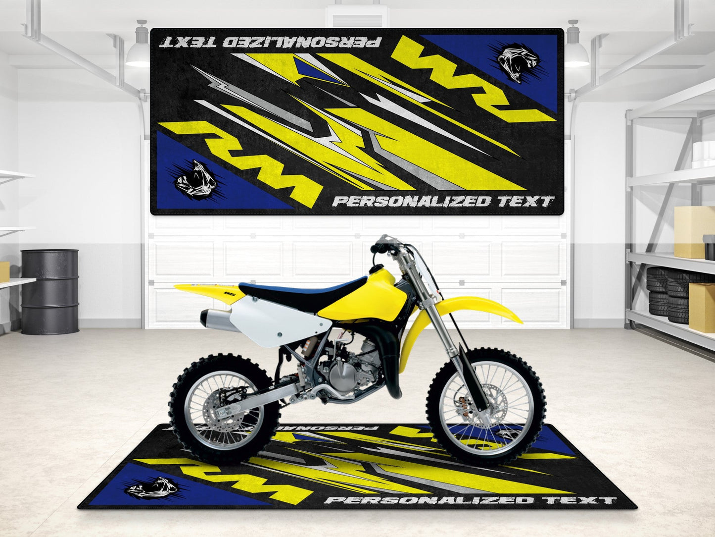 Designed Pit Mat for Suzuki RM Motorcycle - MM7384 - Howling Moto