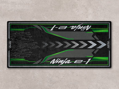 Designed Pit Mat for Kawasaki Ninja e-1 Motorcycle - MM7385 - Howling Moto