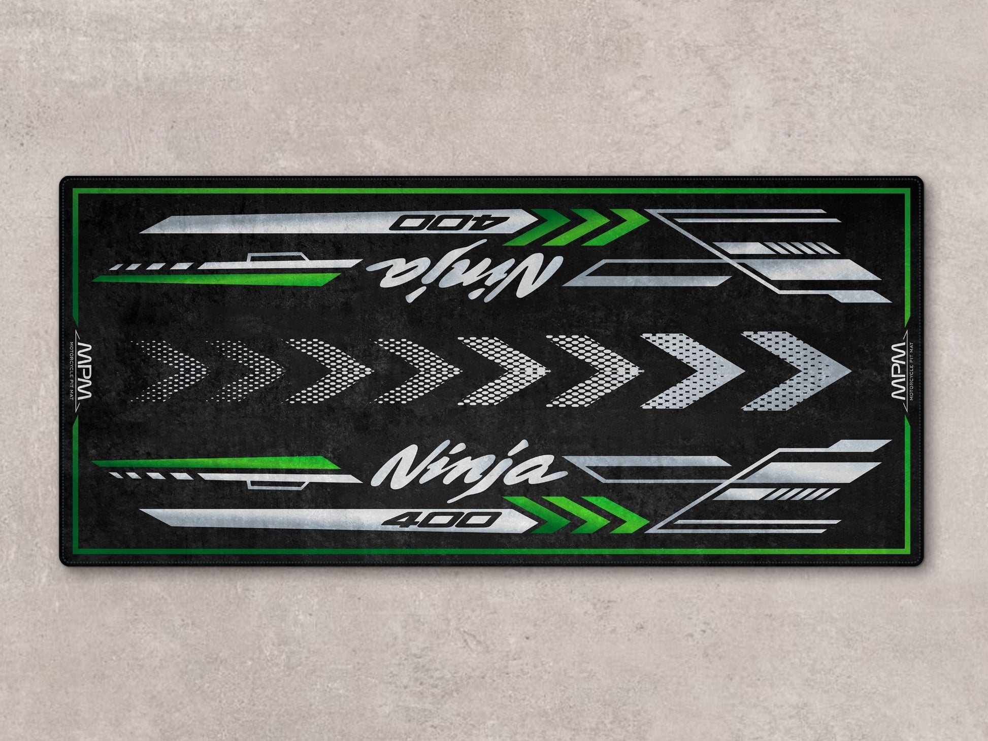 Designed Pit Mat for Kawasaki Ninja 400 Motorcycle - MM7386 - Howling Moto