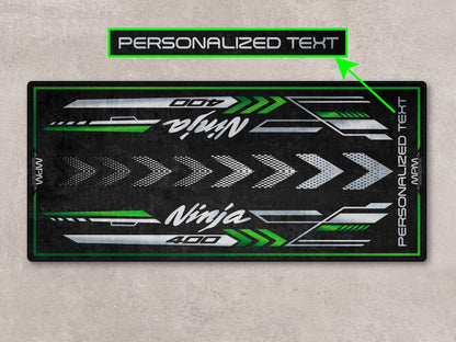Designed Pit Mat for Kawasaki Ninja 400 Motorcycle - MM7386 - Howling Moto