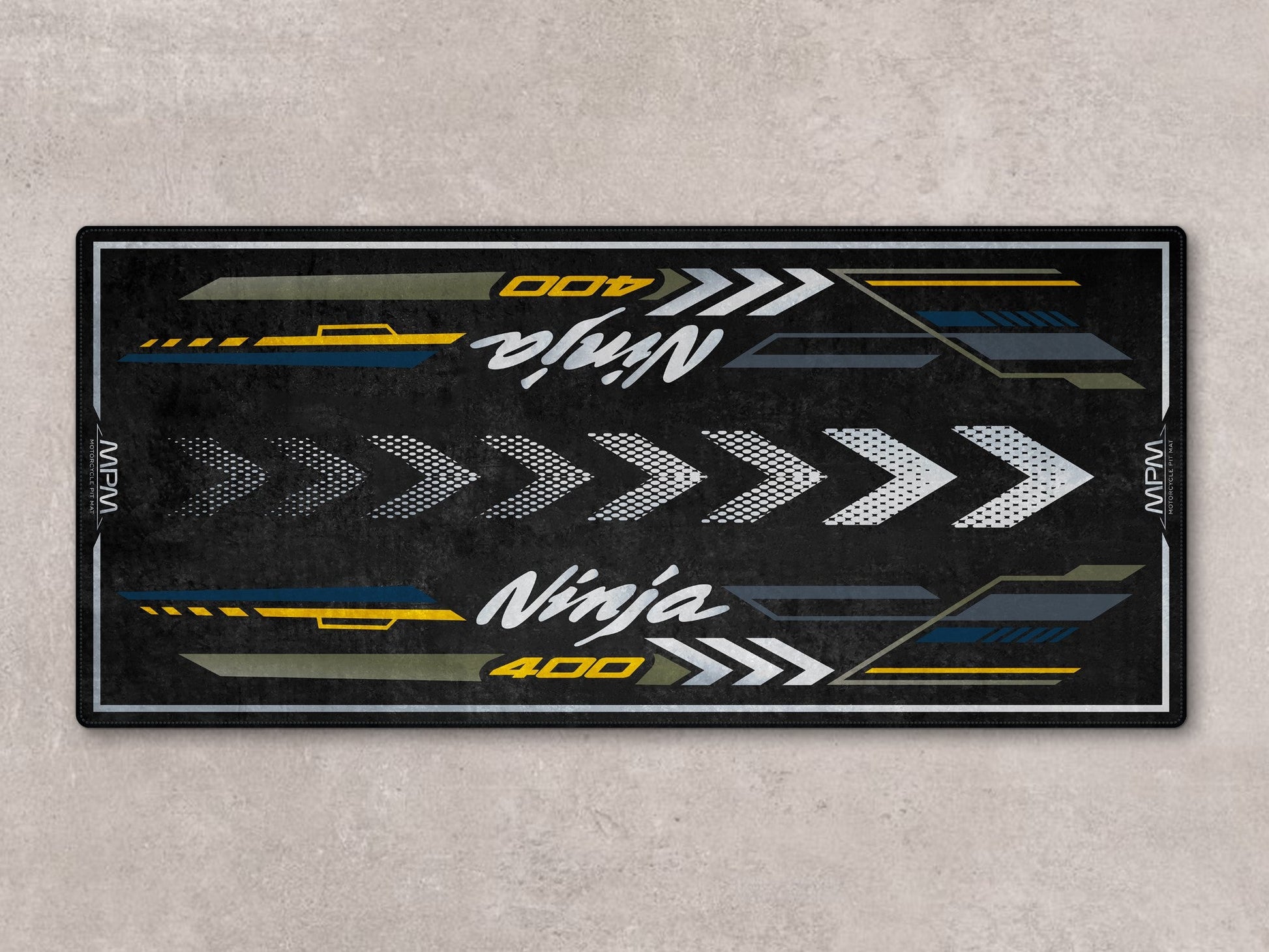 Designed Pit Mat for Kawasaki Ninja 400 Motorcycle - MM7386 - Howling Moto