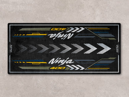 Designed Pit Mat for Kawasaki Ninja 400 Motorcycle - MM7386 - Howling Moto