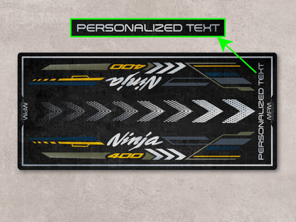 Designed Pit Mat for Kawasaki Ninja 400 Motorcycle - MM7386 - Howling Moto