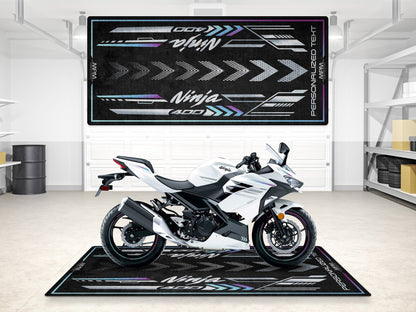 Designed Pit Mat for Kawasaki Ninja 400 Motorcycle - MM7386 - Howling Moto