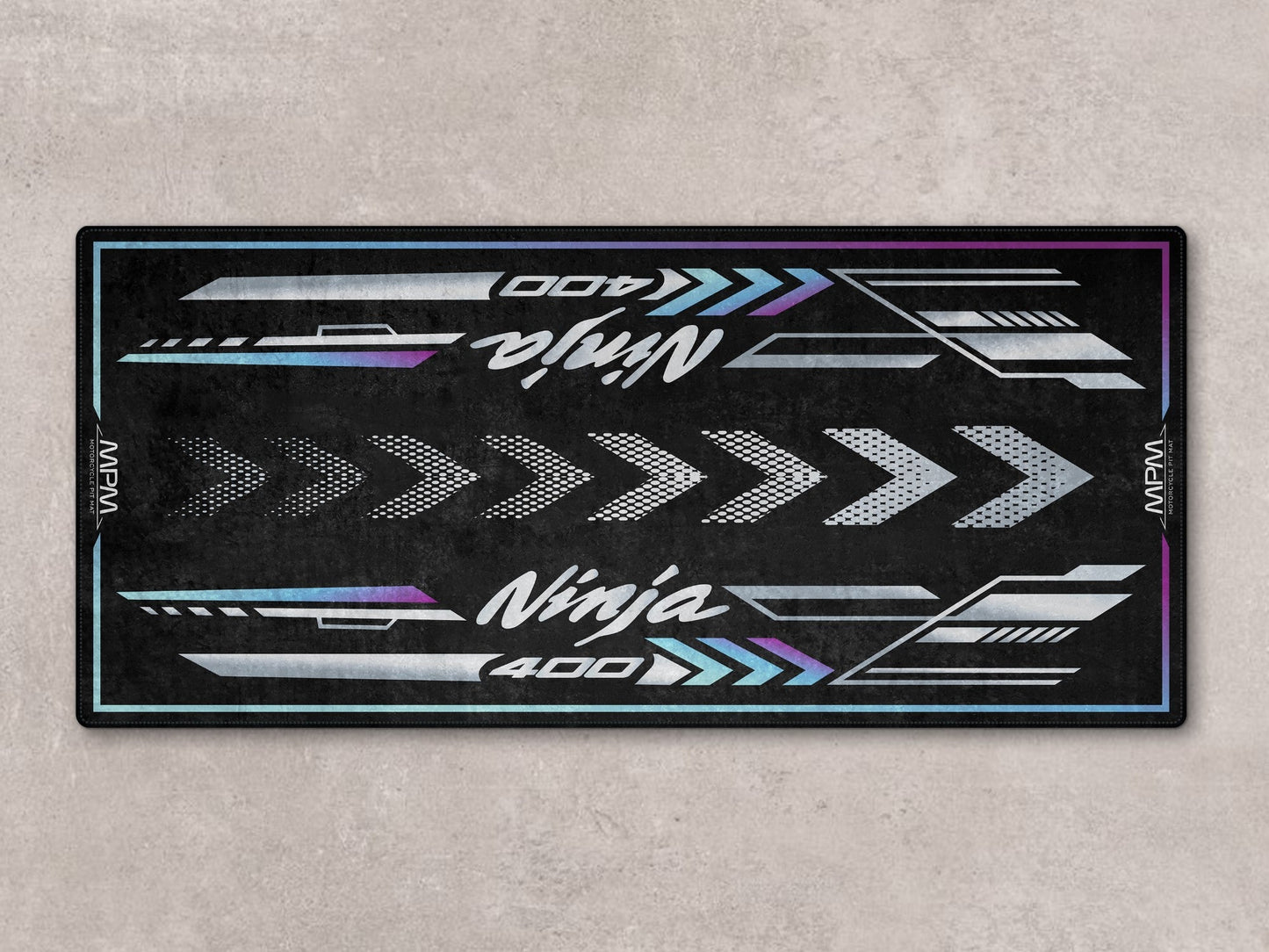Designed Pit Mat for Kawasaki Ninja 400 Motorcycle - MM7386 - Howling Moto