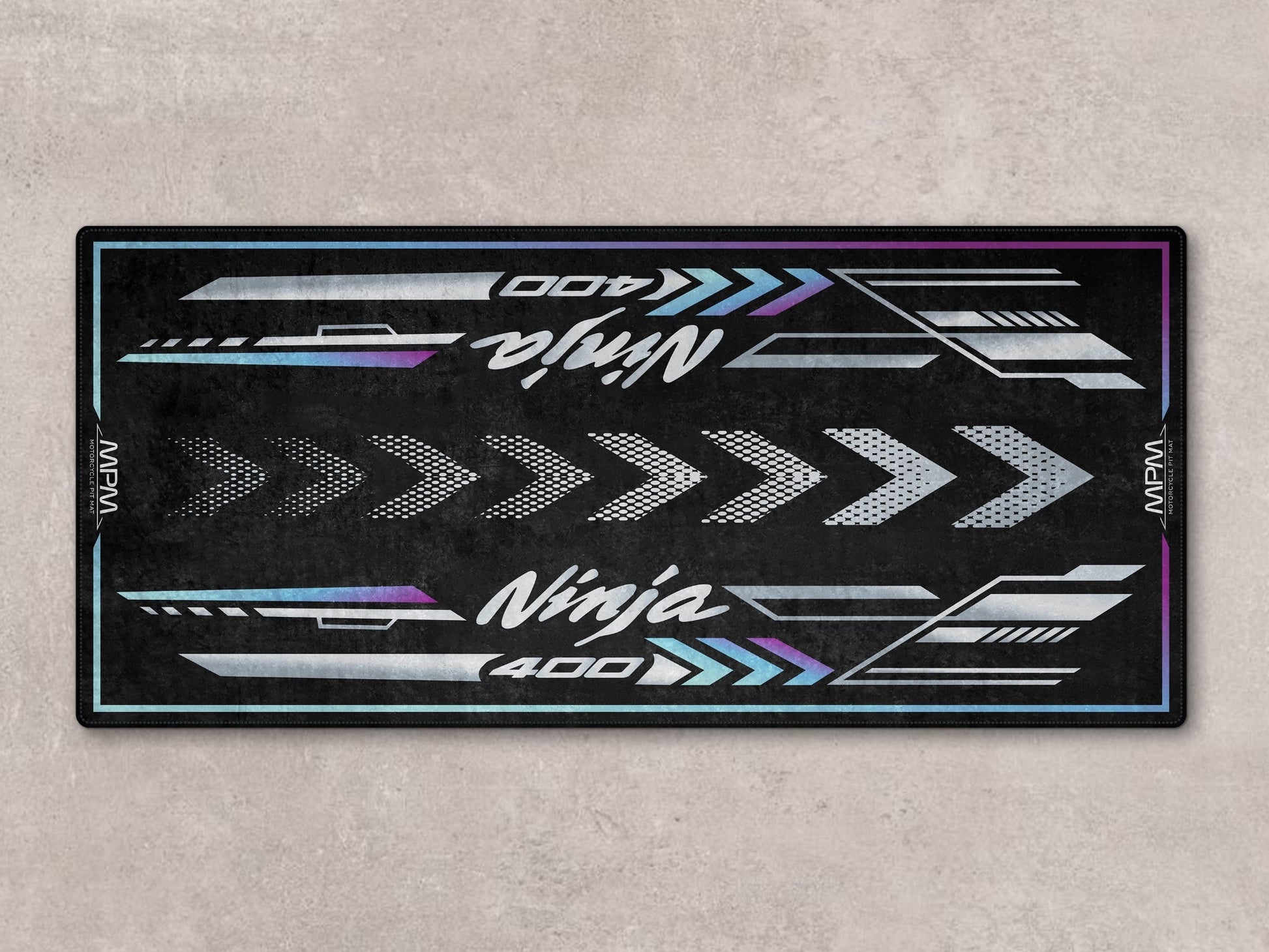 Designed Pit Mat for Kawasaki Ninja 400 Motorcycle - MM7386 - Howling Moto