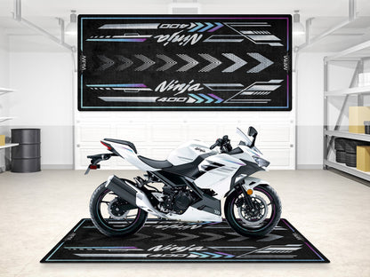 Designed Pit Mat for Kawasaki Ninja 400 Motorcycle - MM7386 - Howling Moto