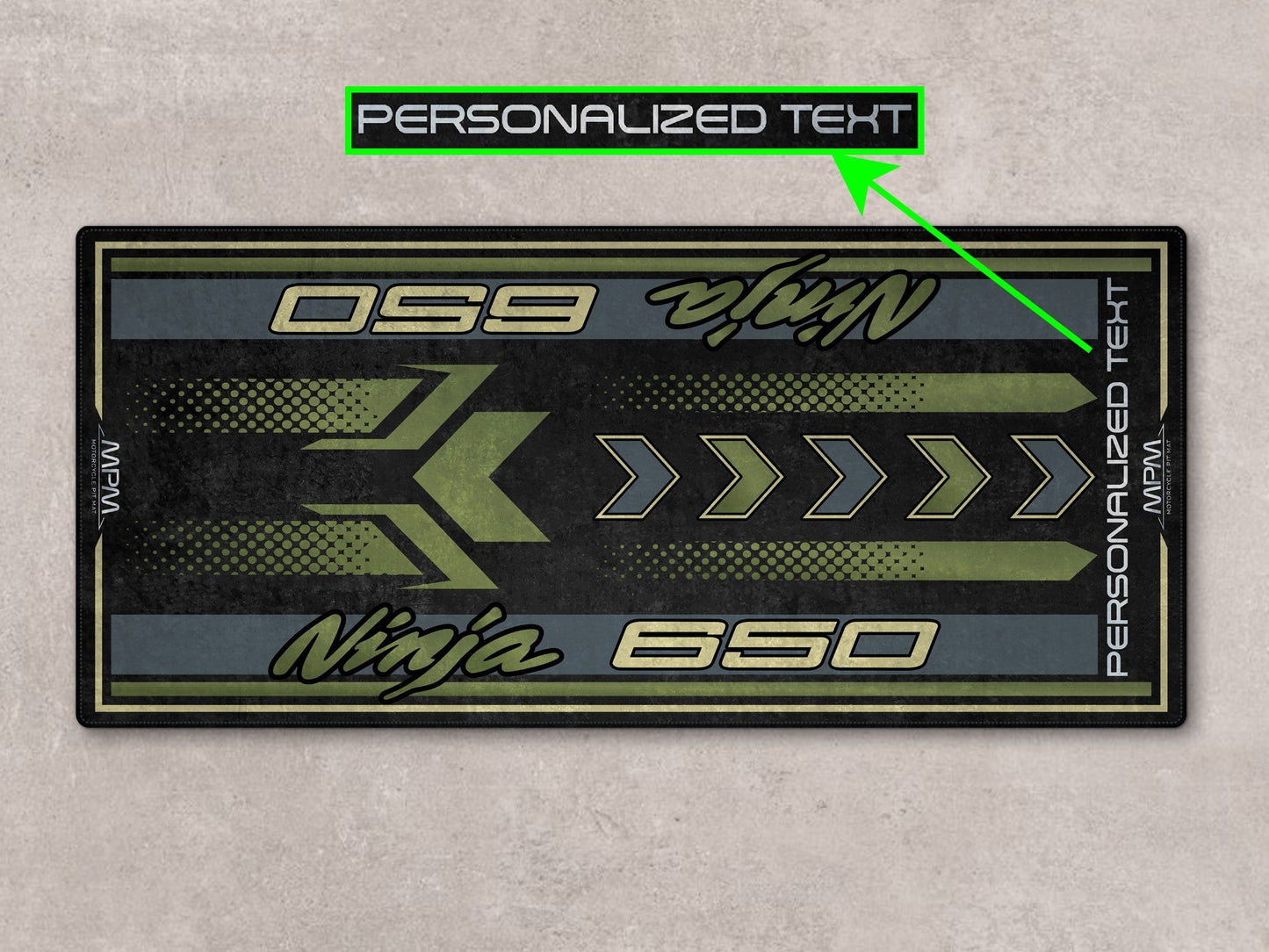 MPM Motorcycle Mat for Kawasaki Ninja 650 - MM7388 - Howling Moto