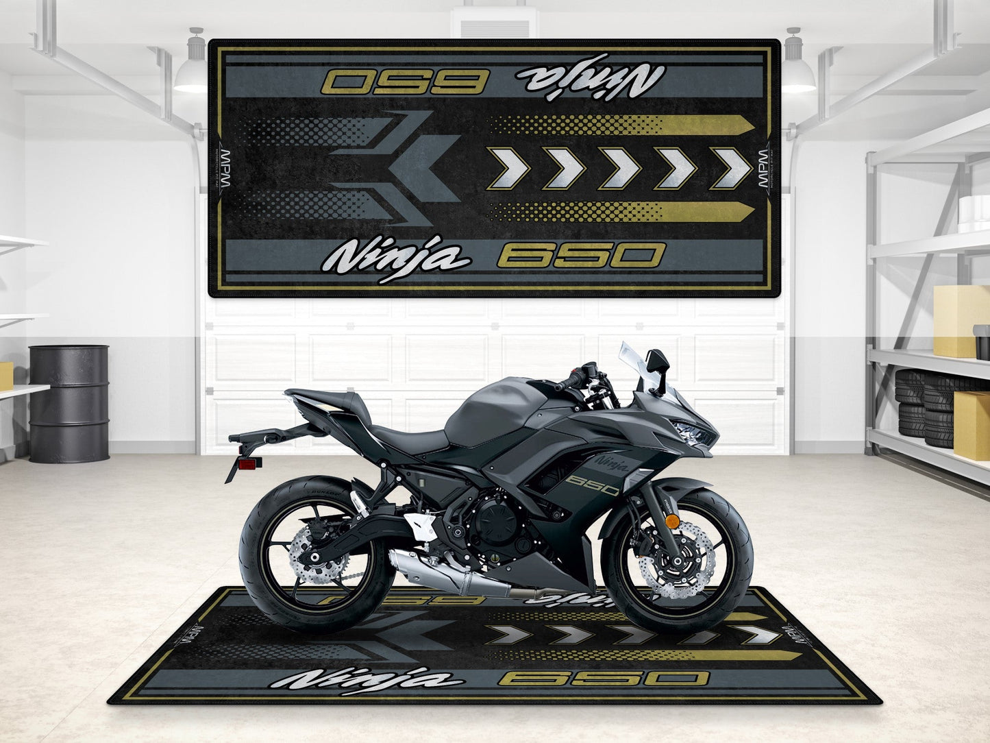 MPM Motorcycle Mat for Kawasaki Ninja 650 - MM7388 - Howling Moto