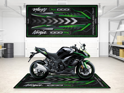 Designed Pit Mat for Kawasaki 1000SX Motorcycle - MM7390 - Howling Moto