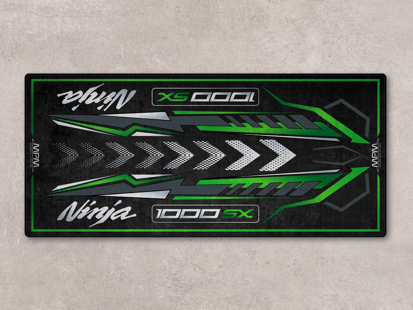 Designed Pit Mat for Kawasaki 1000SX Motorcycle - MM7390 - Howling Moto