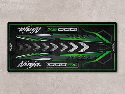 Designed Pit Mat for Kawasaki 1000SX Motorcycle - MM7390 - Howling Moto