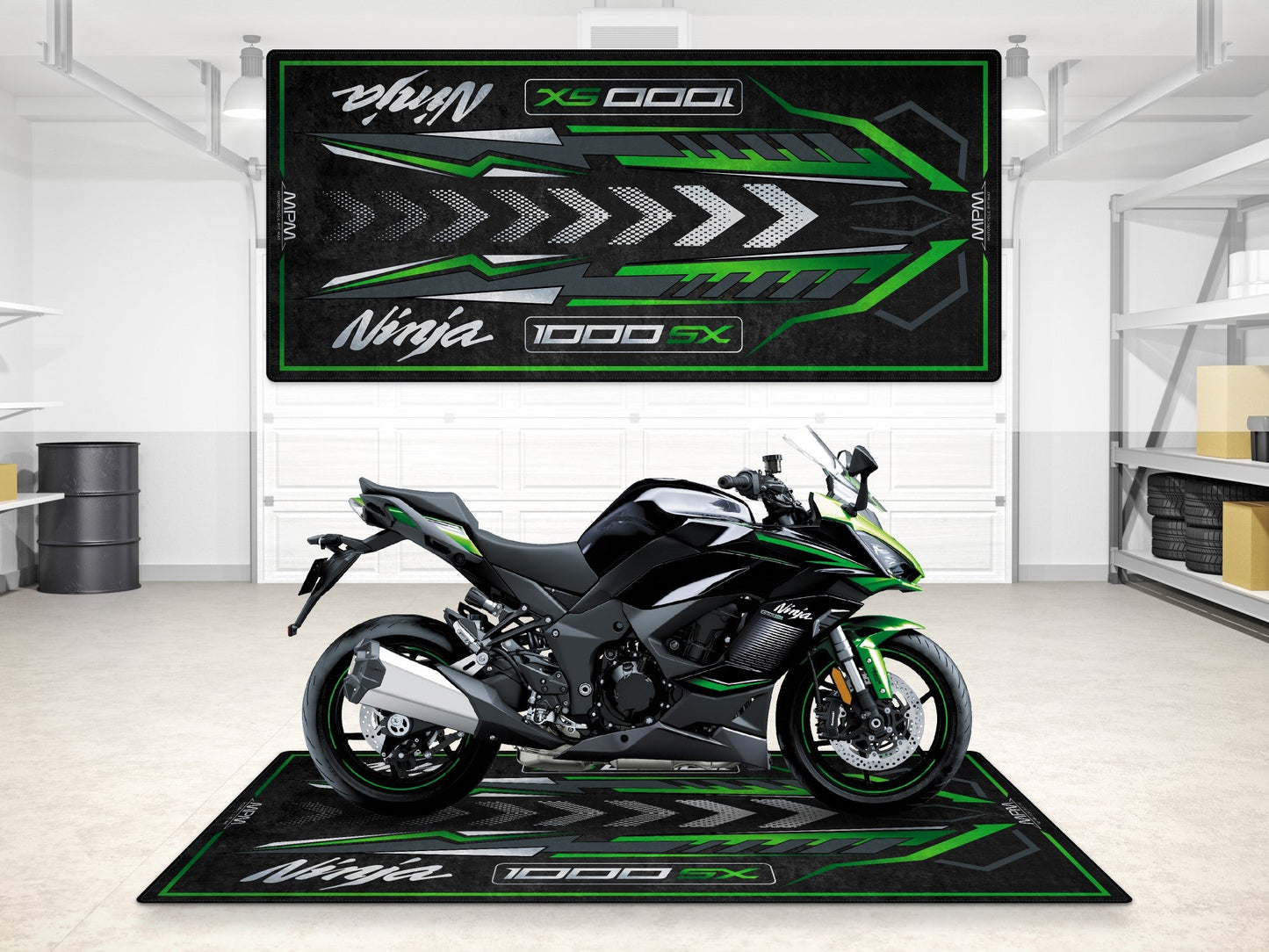 MPM Motorcycle Mat for Kawasaki 1000SX - MM7390 - Howling Moto