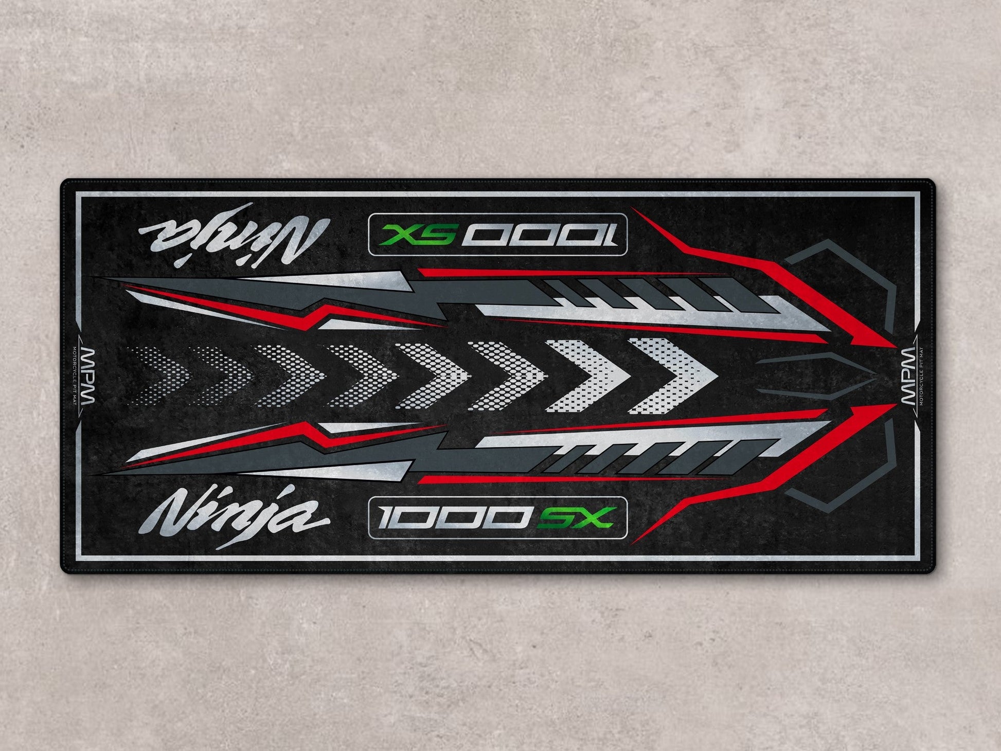 Designed Pit Mat for Kawasaki 1000SX Motorcycle - MM7390 - Howling Moto