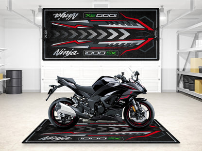 Designed Pit Mat for Kawasaki 1000SX Motorcycle - MM7390 - Howling Moto
