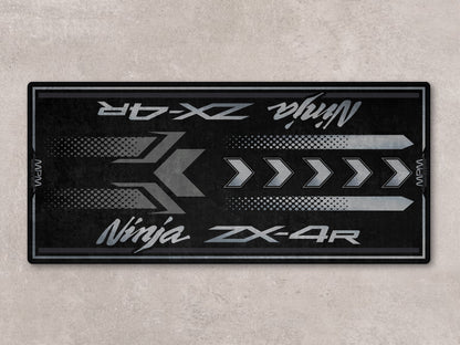 Designed Pit Mat for Kawasaki Ninja ZX-4R Motorcycle - MM7391 - Howling Moto
