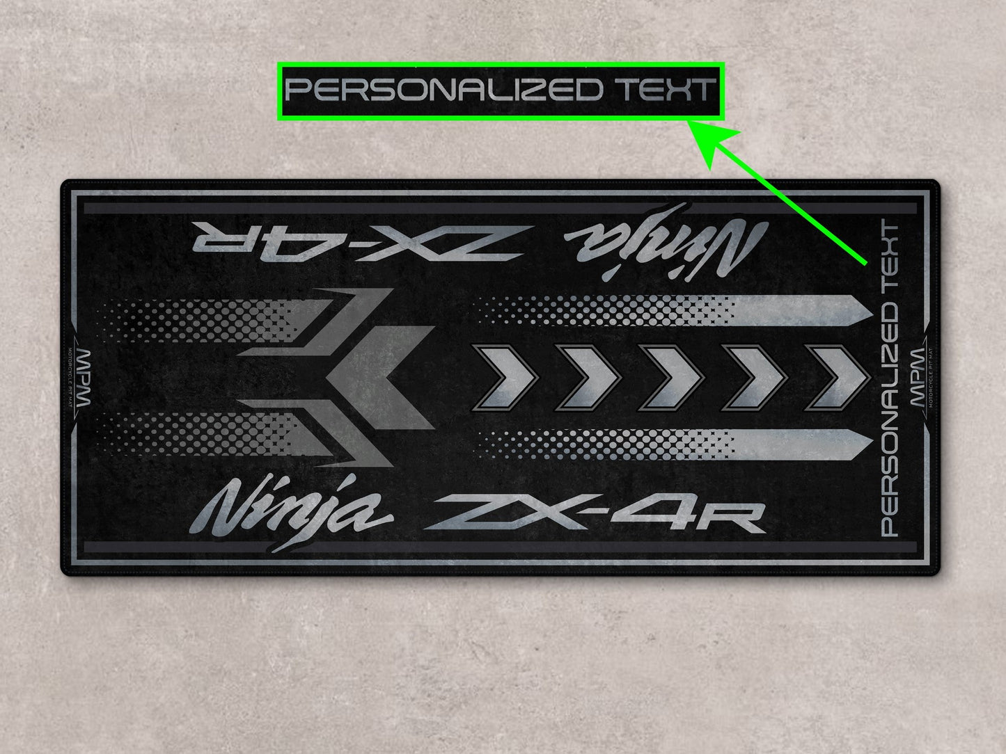 Designed Pit Mat for Kawasaki Ninja ZX-4R Motorcycle - MM7391 - Howling Moto