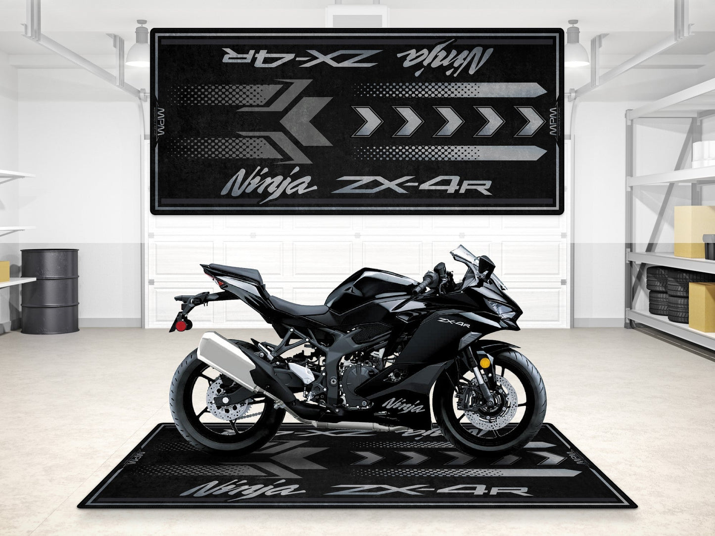 MPM Motorcycle Mat for Kawasaki Ninja ZX-4R - MM7391 - Howling Moto