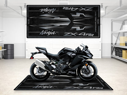 Designed Pit Mat for Kawasaki Ninja ZX-4RR Motorcycle - MM7392 - Howling Moto