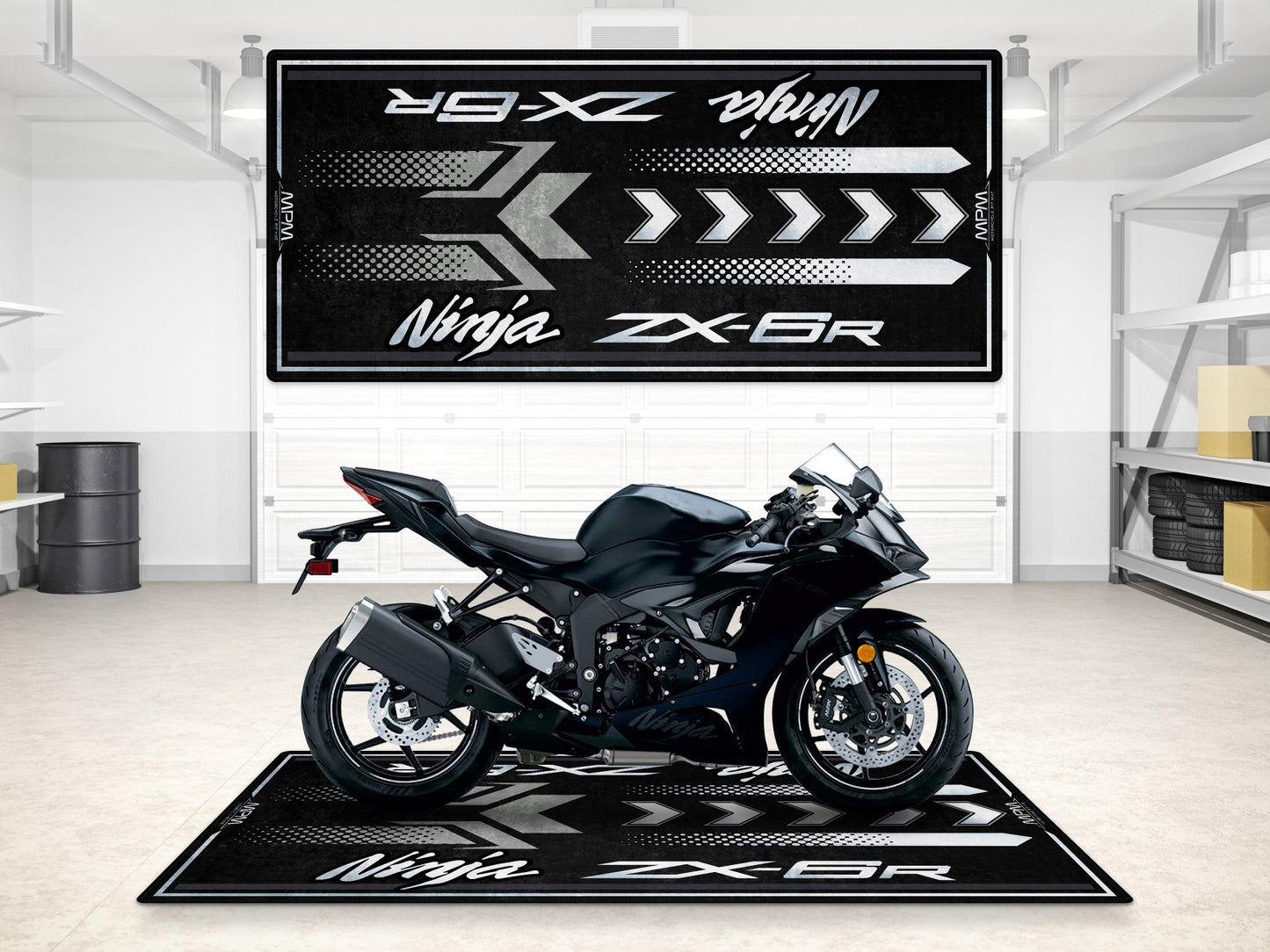 MPM Motorcycle Mat for Kawasaki ZX-6R - MM7395 - Howling Moto