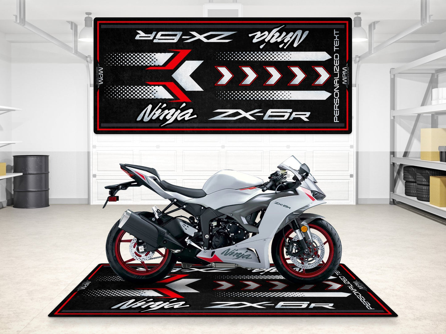 MPM Motorcycle Mat for Kawasaki ZX-6R - MM7395 - Howling Moto
