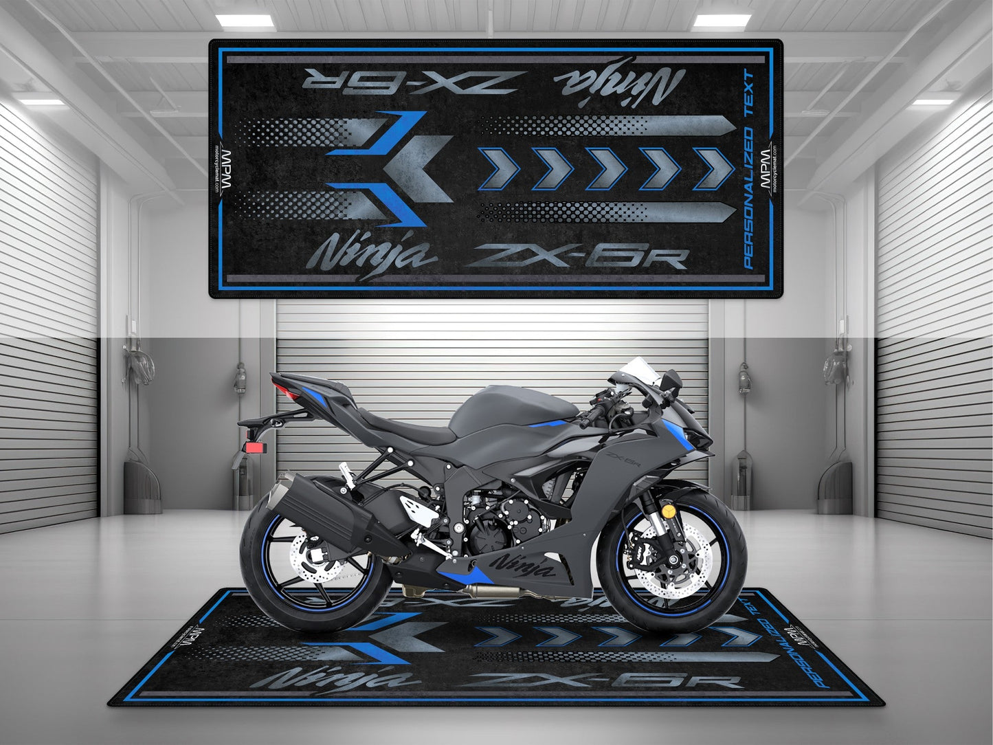 MPM Motorcycle Mat for Kawasaki ZX-6R - MM7395 - Howling Moto