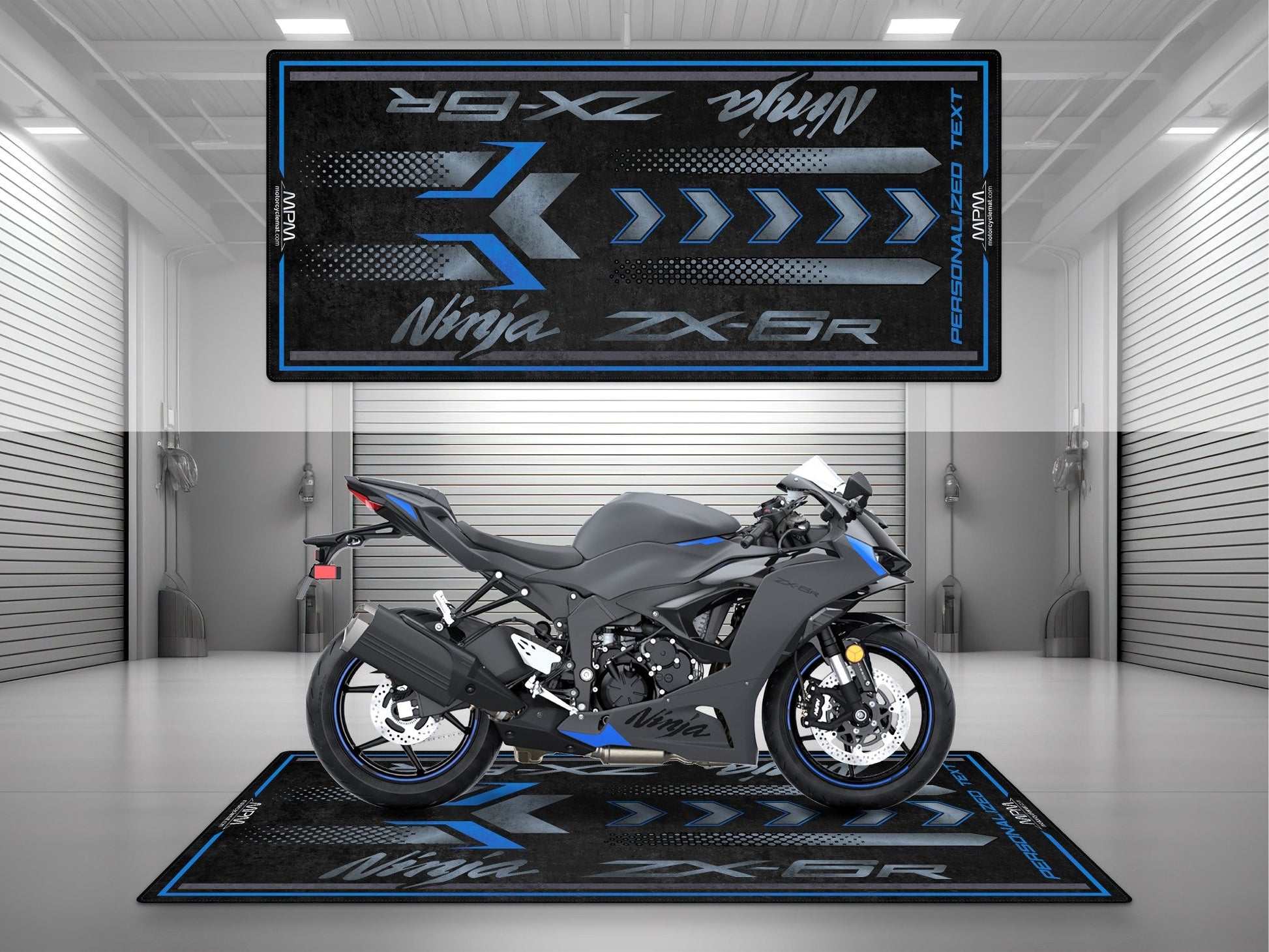 MPM Motorcycle Mat for Kawasaki ZX-6R - MM7395 - Howling Moto