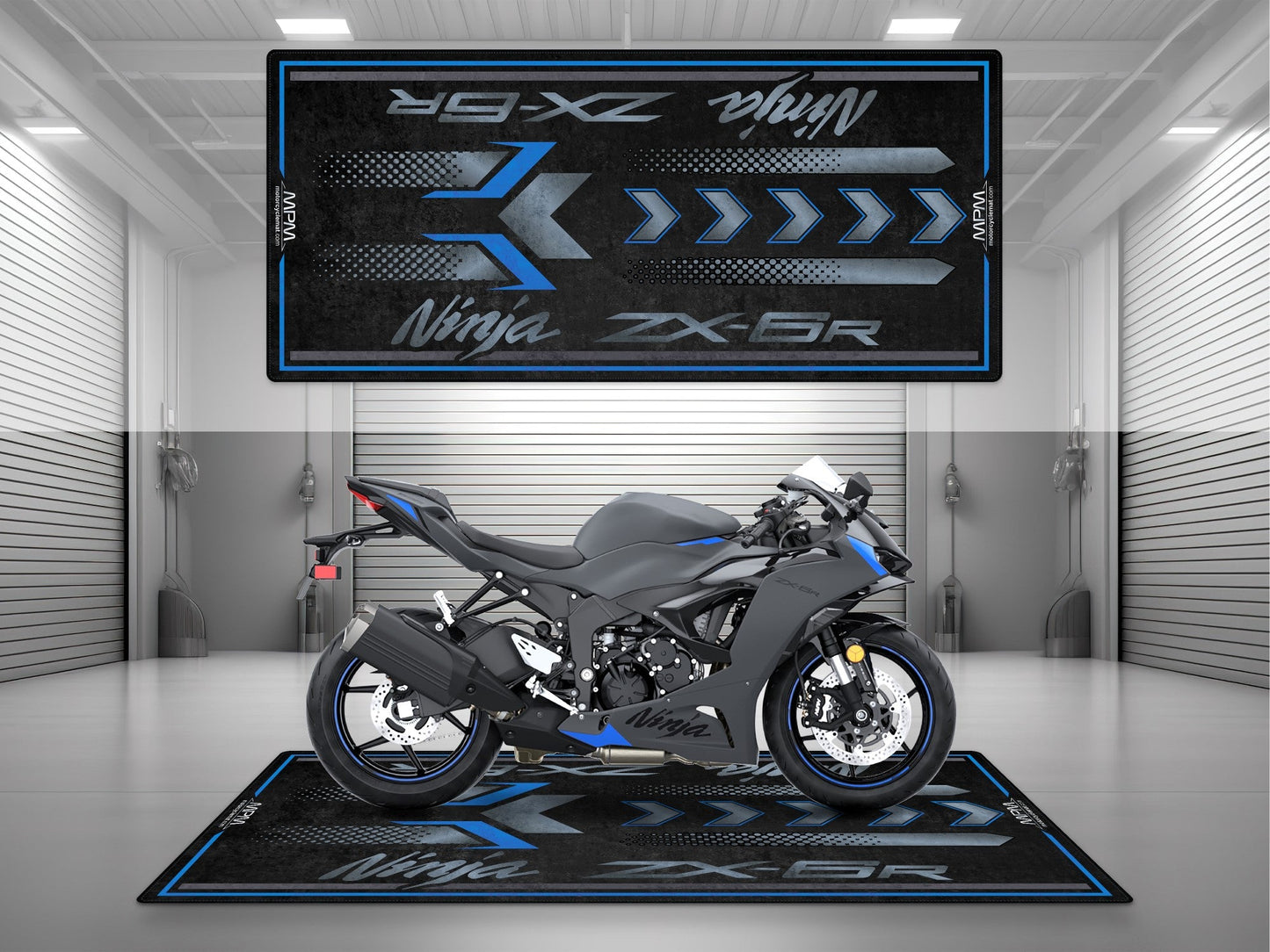 MPM Motorcycle Mat for Kawasaki ZX-6R - MM7395 - Howling Moto