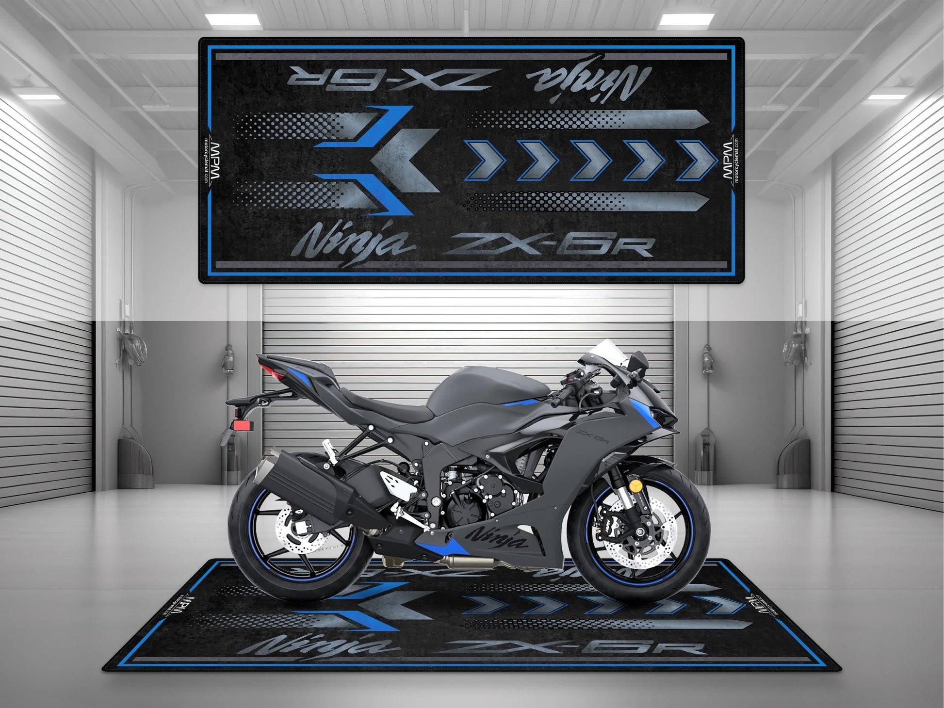 MPM Motorcycle Mat for Kawasaki ZX-6R - MM7395 - Howling Moto