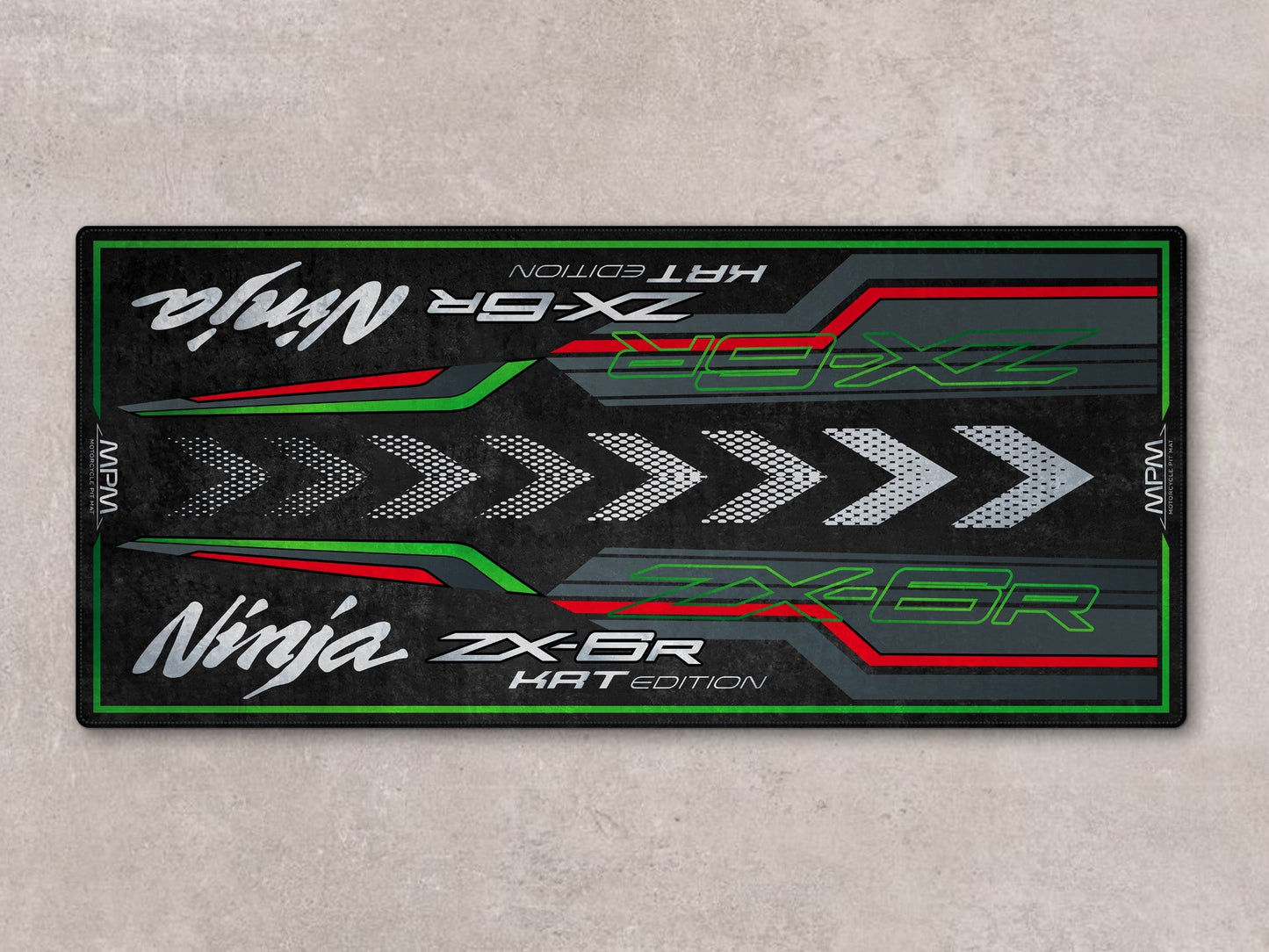 MPM Motorcycle Mat for Kawasaki Ninja ZX-6R KRT Edition - MM7396 - Howling Moto