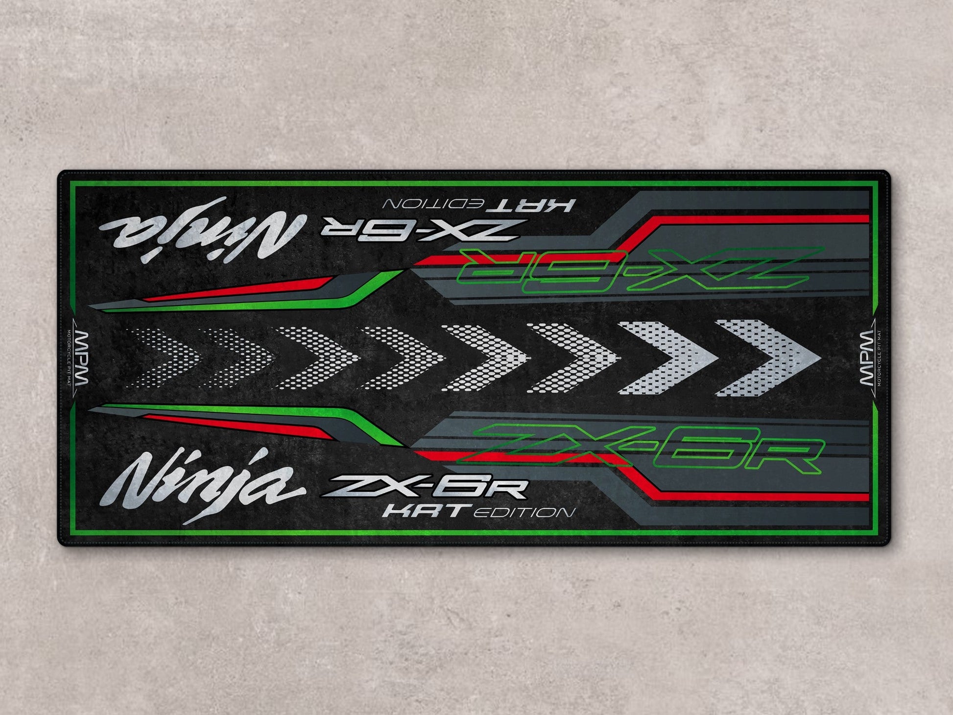 MPM Motorcycle Mat for Kawasaki Ninja ZX-6R KRT Edition - MM7396 - Howling Moto