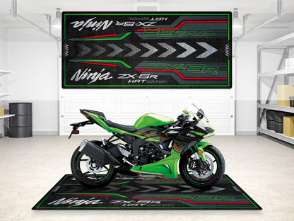 MPM Motorcycle Mat for Kawasaki Ninja ZX-6R KRT Edition - MM7396 - Howling Moto
