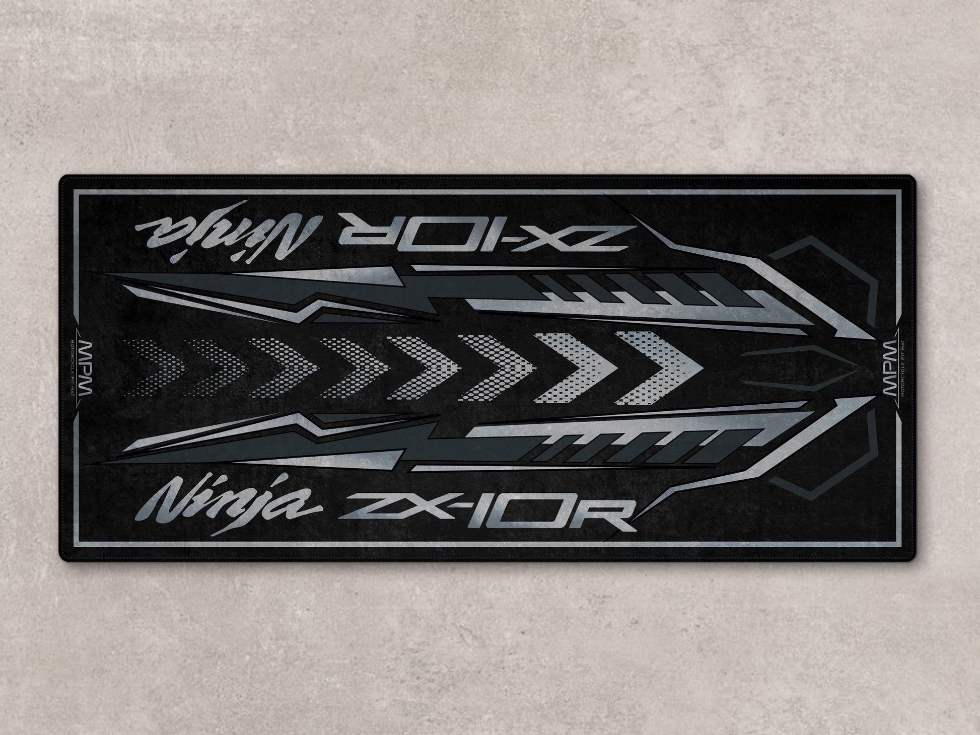 Designed Pit Mat for Kawasaki Ninja ZX-10R 2024 Motorcycle - MM7398 - Howling Moto