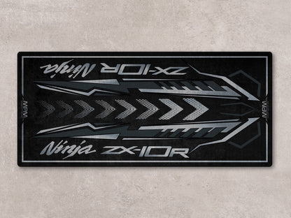 Designed Pit Mat for Kawasaki Ninja ZX-10R 2024 Motorcycle - MM7398 - Howling Moto