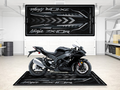 Designed Pit Mat for Kawasaki Ninja ZX-10R 2024 Motorcycle - MM7398 - Howling Moto