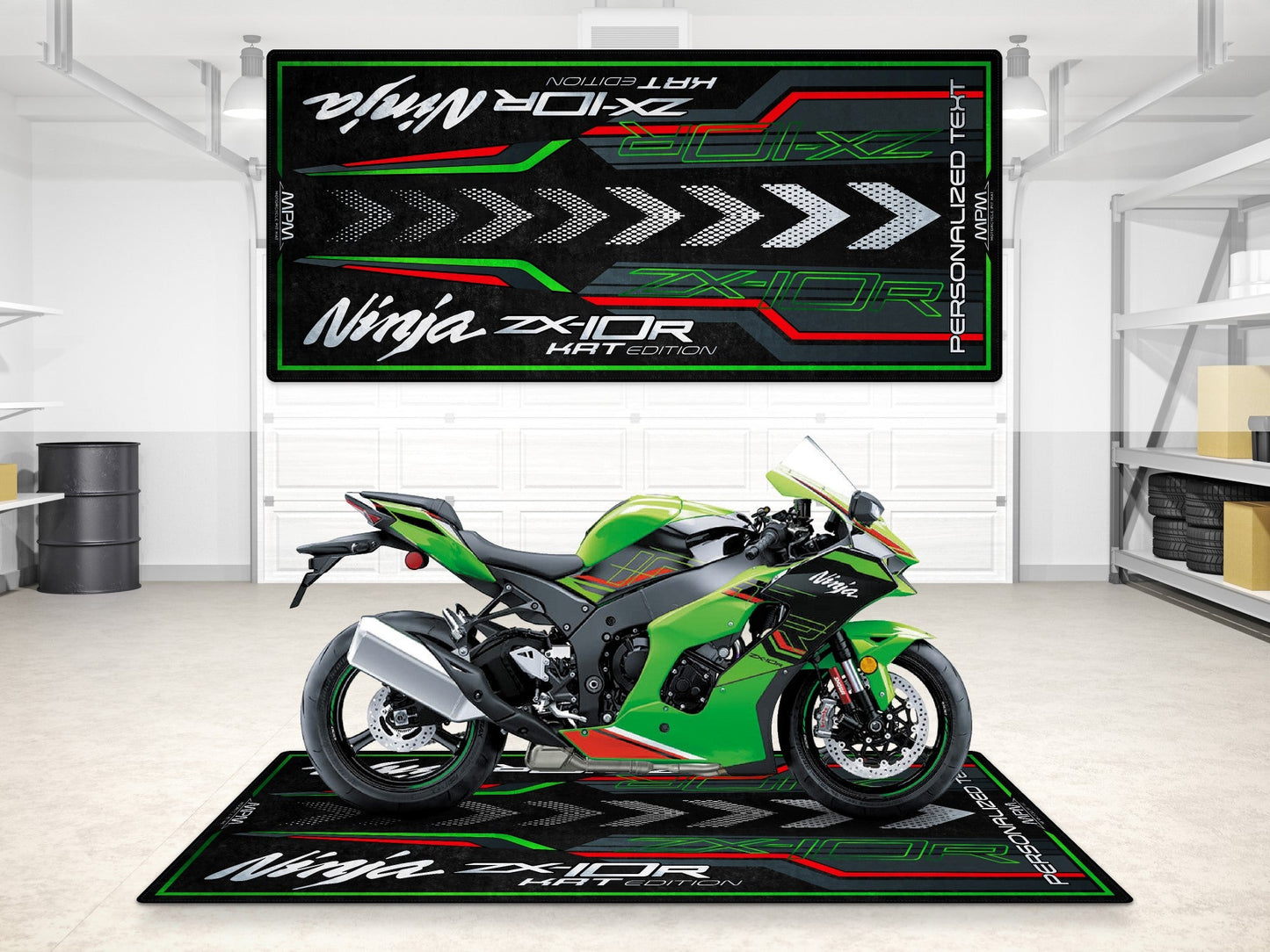 MPM Motorcycle Mat for Kawasaki Ninja ZX-10R KRT Edition - MM7399 - Howling Moto