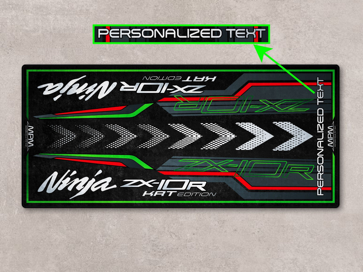 MPM Motorcycle Mat for Kawasaki Ninja ZX-10R KRT Edition - MM7399 - Howling Moto