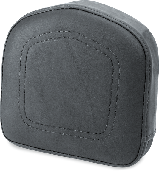 Bill's Exhausts SADDLEMEN Gravestone 408 motorcycle seat pad with detailed stitching and black leather finish.